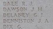 James Denniston's name is inscribed on Tyne Cot Memorial to the Missing, Belgium.