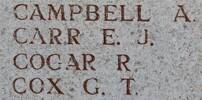 Richard's name is on Lone Pine Memorial to the Missing, Gallipoli, Turkey.
