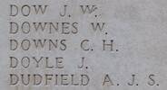  Charles's name is inscribed on Tyne Cot Memorial to the Missing, Belgium.