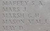 George's name is inscribed on Caterpillar Valley NZ Memorial to the Missing, France.