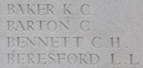 Clifford's name is inscribed on Messines Ridge NZ Memorial to the Missing, West-Flanders, Belgium.