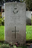 The headstone of P/O C H Hight in the Commonwealth War Graves section of Bournemouth East Cemetery,