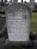 Death recorded on parents grave. William and Margaret Bannerman