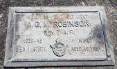 Grave plaque Robinson Alwyn George Marshall