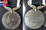 New Zealand War Service Medal for service to New Zealand 1939 - 1945 awarded to Norman Rosser Bryan NZAF70862