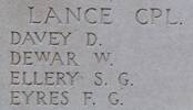 Silas Ellery's name is inscribed on Tyne Cot Memorial to the Missing, Belgium.