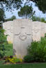 Geoffrey's gravestone, Cassino War Cemetery, Italy.