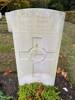 Grave marker from Jack Jury's grave at Jonkerbos War Cemetery, Nijmegen, The Netherlands. 