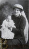 Baptism photograph of Alice Batten and child