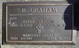 Rfm # 18651 R GRAHAM 1st NZEF - RIFLE BRIGADE Died 10.5.1982 aged 84yrs Margaret GRAHAM died 5.8.1989 aged 85yrs They are buried in the Taitā Lawn Cemetery, Naenae Lower Hutt City PLOT: Block 11 Row A Plot 24.