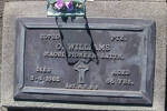1st NZEF, 20720 Pte O WILLIAMS, Maori Pioneer Battn, died 3 April 1982 aged 86 years