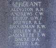 Sydney Dyer's name inscribed inside Runnymede Memorial.