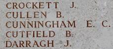 Edward's name is on Lone Pine Memorial to the Missing, Gallipoli, Turkey.