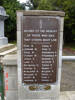 Plaque on the Te Karaka War Memorial gates remembering those who gave their lives in World War II, W. Ruru to J. Rapana. Image kindly provided by John Halpin, CC BY John Halpin 2009.