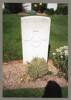 Photo of the gravestone of Edward Inwood in the Rue-David Military Cemetery in Fleurbaix, Pas de Calais in northern France. Image kindly provided by Dorothy Wakelin (December 2023).