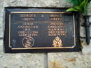 Photograph of grave plaque of George and Irene Green in Matamata. Image kindly provided by John Gale (February 2024).