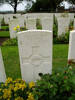 Gravestone at Messines Ridge British Cemetery provided by Paul Hickford 2011 - No known copyright restrictions