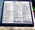 Name panels , 1914-1918, (1 panel Libeau - Worthing) Cambridge War Memorial, New Zealand. (Photo G.A. Fortune 1999) - Image has All Rights Reserved