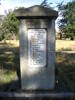 Sutherlands War Memorial Otago. Listing those killed in action and also those who served. Photo of memorial donated by Brian Davison 2009 - No known copyright restrictions