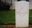 Headstone, Lijssenthoek Military Cemetery (Photo Mr & Mrs R. Brooker, 1998) - No known copyright restrictions