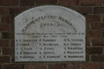 Name plaque, Maungatapere War Memorial church (photo John Halpin 2012) - CC BY John Halpin