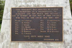 Matakana War Memorial, detail WW1 plaque (photo John Halpin 2011). Note that E.C. Brown is actually E.V. (Everard Onslow) Brown - CC BY John Halpin