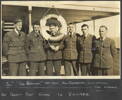 Group of 6 Royal New Zealand Airforce trainees photograph taken on board the ship RMS Aorangi, going to Canada in 1941. From left to right: R. Moore, Bill Suckling, Eric Yates, Ren Rutherford, Harry Woodrow and Bill Forman. (kindly supplied by Mr R. Moore) - This image may be subject to copyright