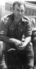 Portrait detail from a group photo, Frederick Kelly in the Western Desert 1941. - This image may be subject to copyright