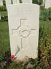 Headstone, Florence War Cemetery (photograph Gabrielle Fortune 2008). - Image has All Rights Reserved