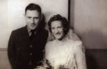 Wedding, WW2 of Rolph Joseph Benfield (NZ42362) and Sarah Jean Griffin of 17 October 1942 in Wellington. - This image may be subject to copyright