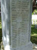 Name panels, Wellington Provincial Memorial, Karori Cemetery (provided by Paul Baker December 2012) - This image may be subject to copyright