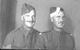 Portrait, WW2 brothers Arthur MacShane (8973) on right with his brother Charles MacShane (19246) on the left. It was taken in Cairo about 1941 when Arthur was attending OCTU training. - This image may be subject to copyright