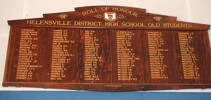 Helensville District High School (Kaipara College) Roll of Honour (photo G.A. Fortune April 2010) - Image has All Rights Reserved