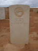 Headstone, Knightsbridge War Cemetery, Libya (photo B. Coutts, 2009) - This image may be subject to copyright