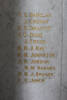 Name panel, Northcote War Memorial (photo G. Parry October 2013) - This image may be subject to copyright
