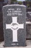 Headstone, Hillsborough Cemetery (photo P Baker 2003) - This image may be subject to copyright