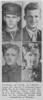 Victims of tank accident, top left to right: J. Transom, G.E. Algie; bottom left to right: C.F. Mcintyre, E.C.C. Lett, photograph from the Weekly News - This image may be subject to copyright
