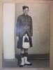 Portrait, standing in uniform, kilt - This image may be subject to copyright
