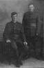 Group, 2 soldiers, brothers William Gamble (seated); James Bernard Gamble (standing) - No known copyright restrictions