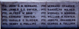 Featherston memorial, name detail - No known copyright restrictions