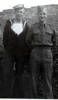 Family portrait, WW2, brothers John (Royal Navy) and Ken (270151) in uniform - This image may be subject to copyright