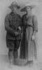 Ernest Oram and bride, taken on their wedding day 1 August 1917. - No known copyright restrictions