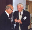 Doug Morrison recieving award from Murray Adlington - This image may be subject to copyright