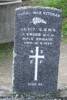 Image of Gravestone at Lyttelton Catholic & Public Cemetery provided by Paul Baker June 2013 - No known copyright restrictions