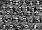 Detail of group portrait of NCOs, July 1917 including Ruakirikiri Pakura, third row from back, third from right. - No known copyright restrictions