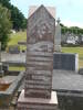 Headstone, Hawera Cemetery (photograph from family) - No known copyright restrictions