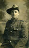 Portrait, studio photograph, Clarence Albert Bell, taken in 1917 by M. Bennett, Bulford Camp Studio, Salisbury Plain, England - No known copyright restrictions