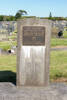 Headstone, Manukau Memorial Gardens Cemetery (photo J. Halpin 2011) - No known copyright restrictions