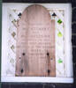 Headstone, wooden, Lych Gate, St John the Baptist (Anglican) Churchyard of William Stewart and Mat Hodgkins. This is probably the 2nd headstone for the grave. (photograph Paul Baker 2008) - No known copyright restrictions