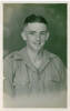 Portrait, WW2, as a Private (kindly provided by family) - This image may be subject to copyright